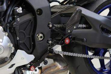 Preview: Fußrastenanlage MUE2 schwarz Yamaha YZF-R1